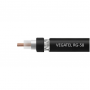 VEGATEL RG-58 A/U Cu ГОСТ, PE, черный бухта 100м